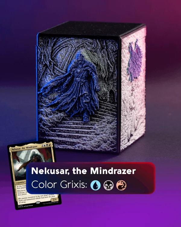 Deckbox MTG de Nekusar, The Mindrazer · acabado Grixis · vista 1