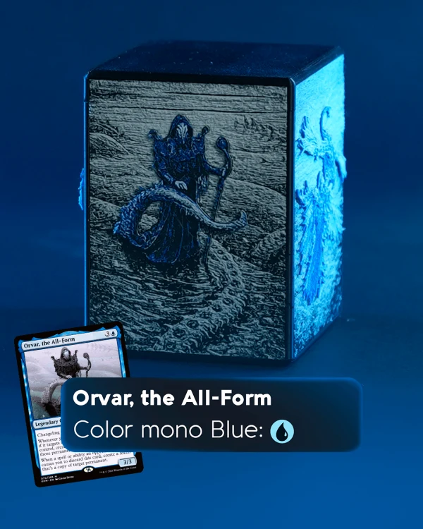 Deckbox MTG de Orvar, the All-Form · acabado Mono Blue · vista 1
