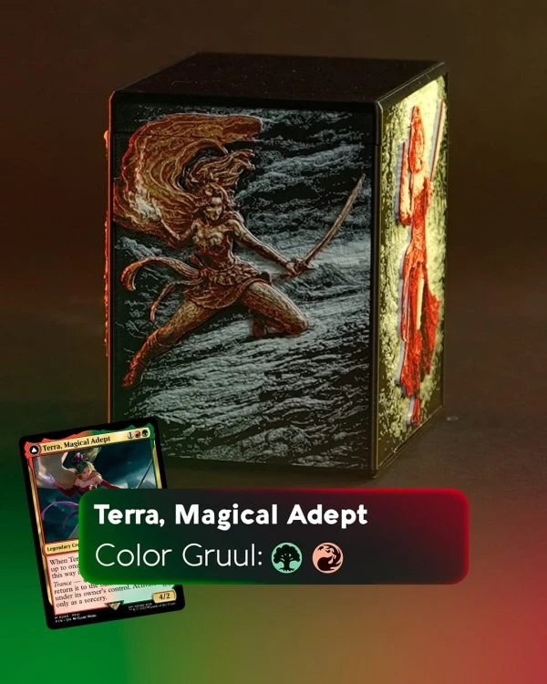 Deckbox MTG de Terra, Magical Adept · acabado Gruul · vista 1