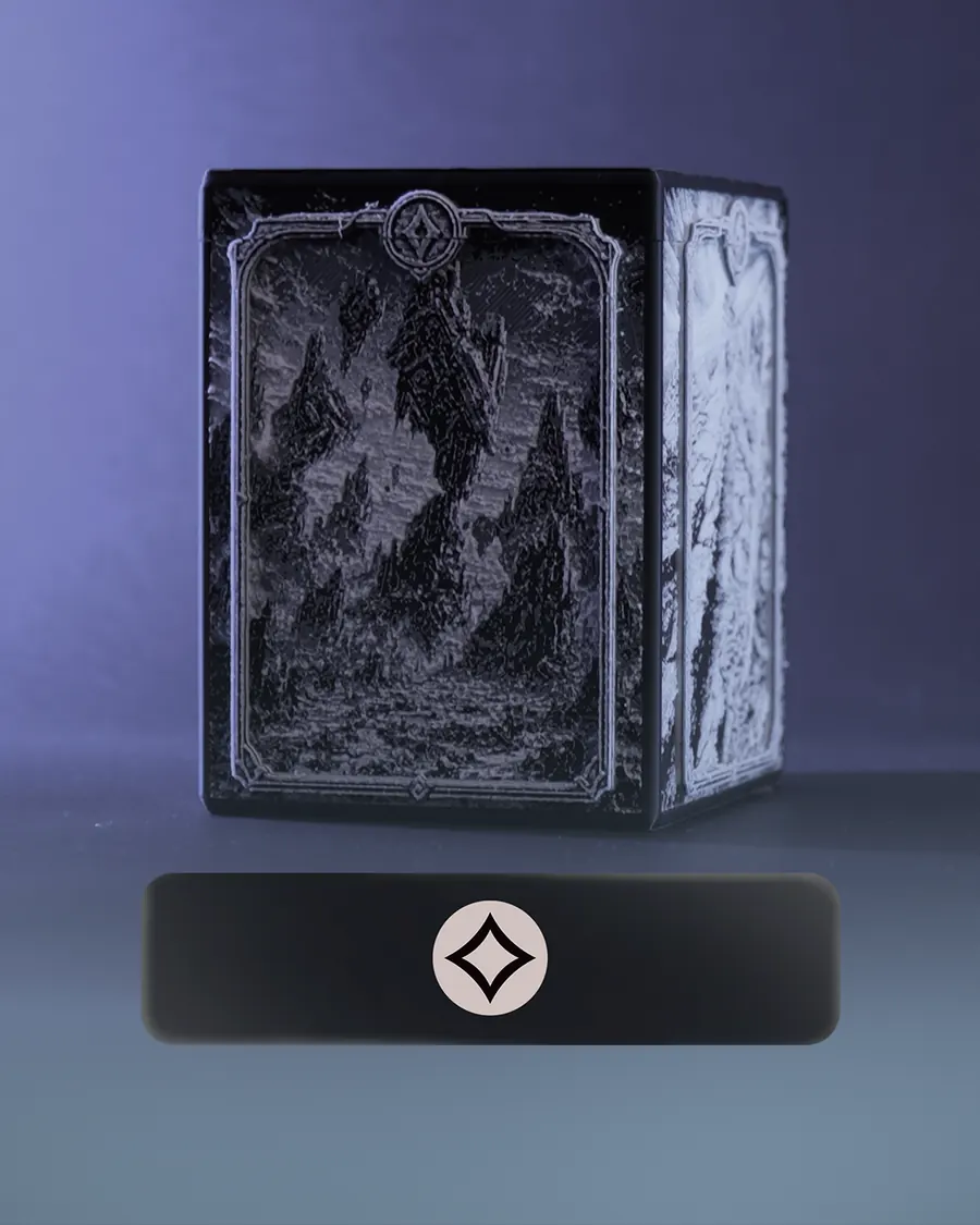 Deckbox MTG de Yermos · acabado Incoloro · vista 1