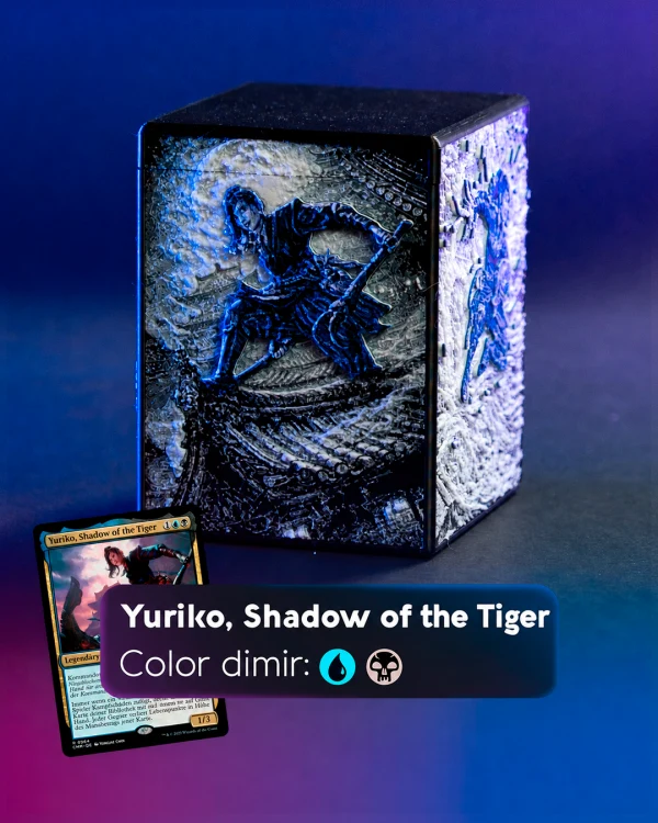 Deckbox MTG de Yuriko, Shadow of the Tiger · acabado Dimir · vista 1